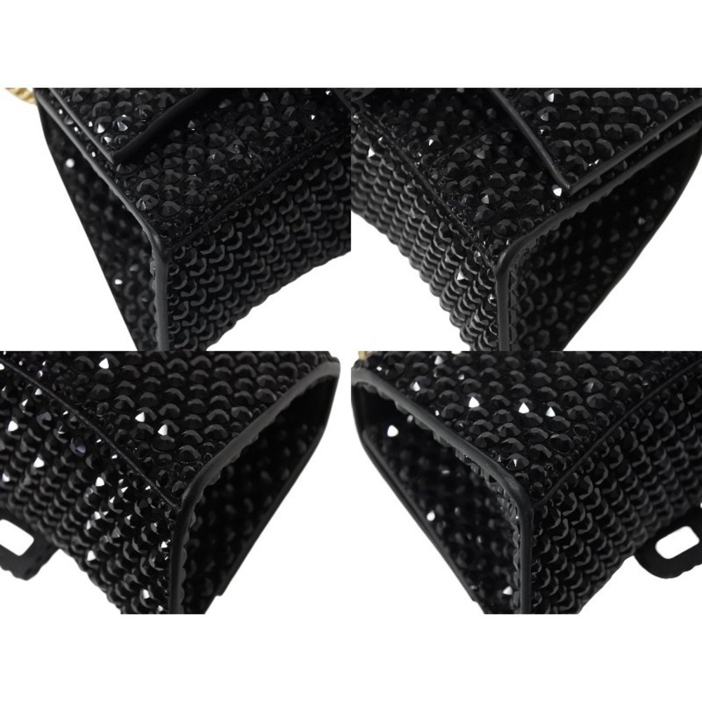 Balenciaga Couture Hourglass Black XS Paris Handbag Crystals Swarovski - Picture 5 of 9
